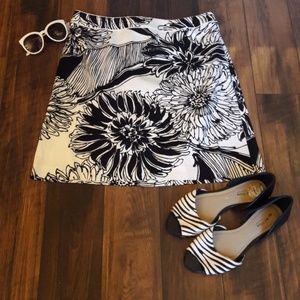 Ann Taylor black and white skirt.